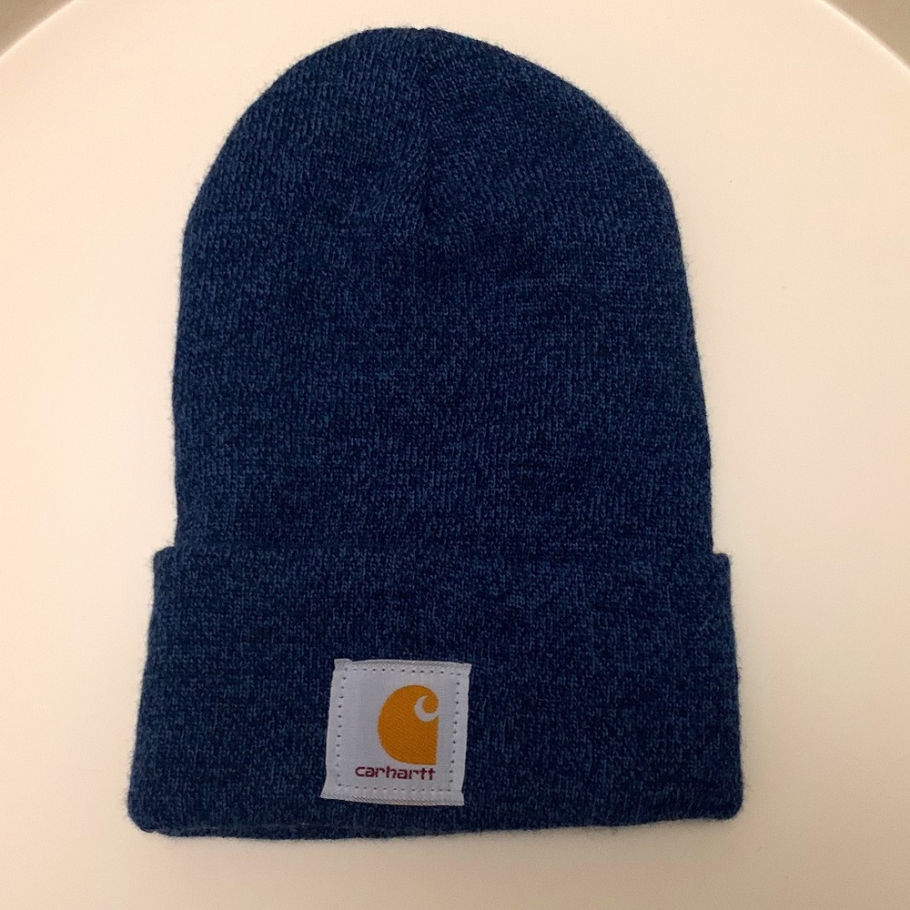 Carhartt Navy Blue Winter Beanie Cap